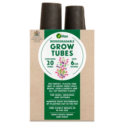 Vitax Biodegradable Grow Tubes 6cm x 20 Tubes