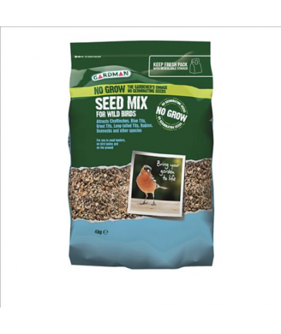 Gardman - No Grow Seed Mix 4KG