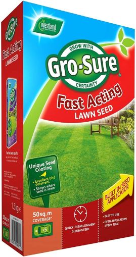 Westland Horticulture Gro-Sure Fast Acting Lawn Seed 50m2