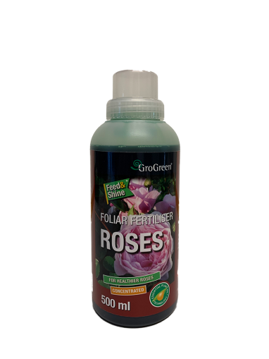 GroGreen Feed & Shine Rose Foliar Fertiliser Concentrate 0.5L