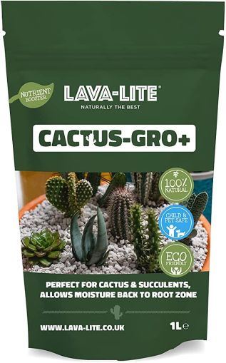 LAVA-LITE Natural & Eco Friendly Cactus Gro+ Growing Media 1L