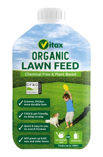 Vitax Ltd Organic Liquid Lawn Feed Concentrate 1L