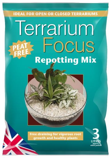 Growth Technology Peat-Free Terrarium Focus Repotting Mix 3L