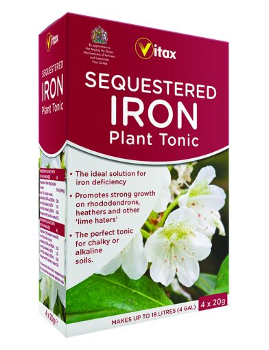 Vitax Sequestered Iron Plant Tonic 4 x 20g Sachets