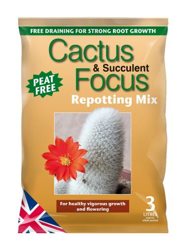 Growth Technology Cactus & Succulent Focus Peat-Free Repotting Mix 3L