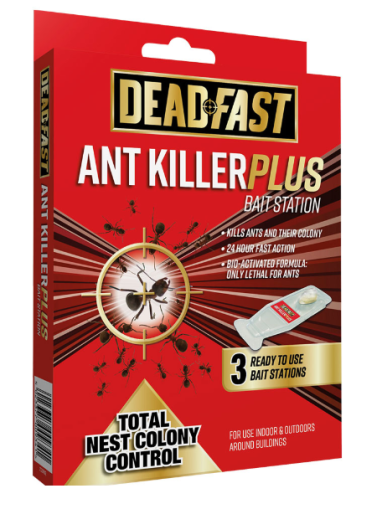 Deadfast Ant Killer Plus Bait Station Ready To Use 3 Pack