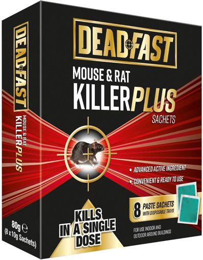 Deadfast Mouse & Rat Killer Plus 8 Sachets