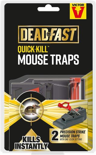 Deadfast Quick-Kill Mouse Trap Twin Pack