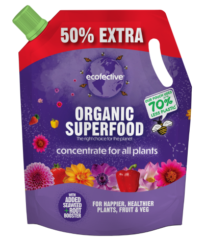 Ecofective Organic Superfood for All Plants, (Includes 50% Extra), 1.2L Pouch