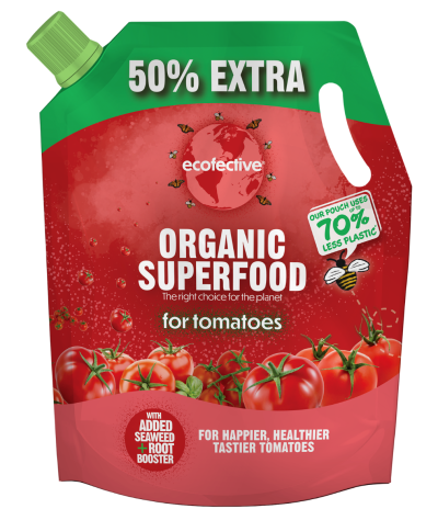 Ecofective Organic Superfood for Tomatoes, (Includes 50% Extra), 1.2L Pouch