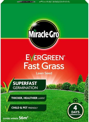 Miracle-Gro EverGreen Fast Grass Lawn Seed 1.6KG 56m2