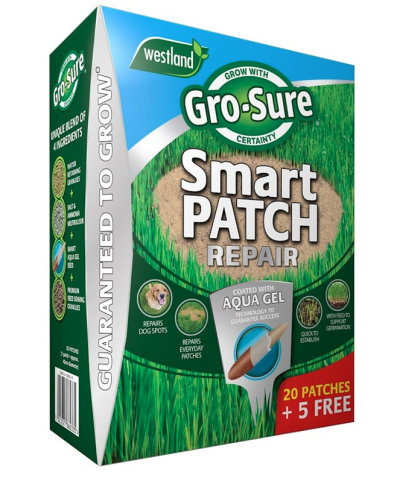 Gro-Sure Smart Patch Repair for Lawns Spreader Box 20 Patches + 5 FREE