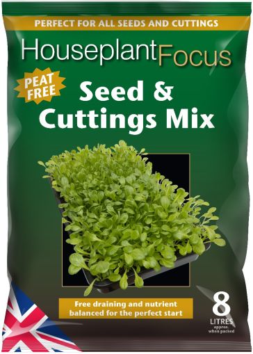 Growth Technology Peat-Free Houseplant Focus Seed & Cuttings Mix 8L