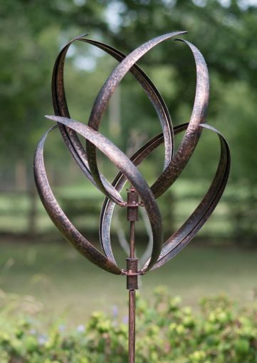 Creekwood Hampton Wind Sculpture - Brushed Copper