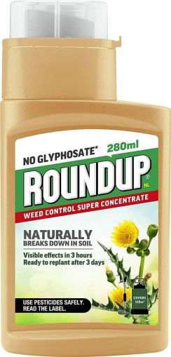 Roundup Naturals Glyphosate-Free Weedkiller Concentrate 280ML