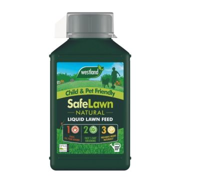 Westland Horticulture Child & Pet Friendly SafeLawn Natural Liquid Lawn Feed Concentrate 1L