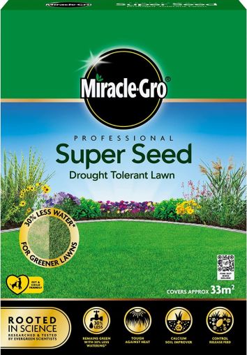 Miracle-Gro Professional Super Seed Drought Tolerant Lawn Seed 33m2