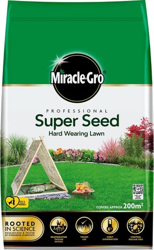 Miracle-Gro Professional Super Seed Hard Wearing Lawn Seed 200m2