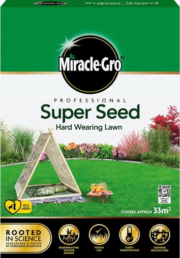 Miracle-Gro Professional Super Seed Hard Wearing Lawn Seed 33m2