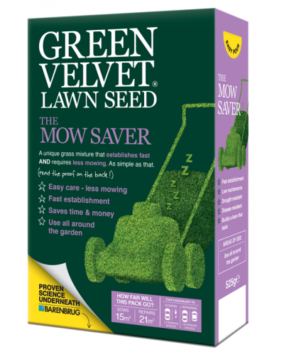 Barenbrug Green Velvet The Mow Saver Lawn Seed 525G