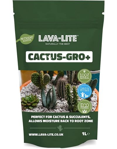 LAVA-LITE Natural & Eco Friendly Cactus Gro+ Growing Media 1L