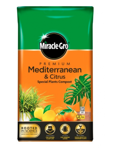 Miracle-Gro Premium Mediterranean & Citrus Compost 6L Easy Carry Pack